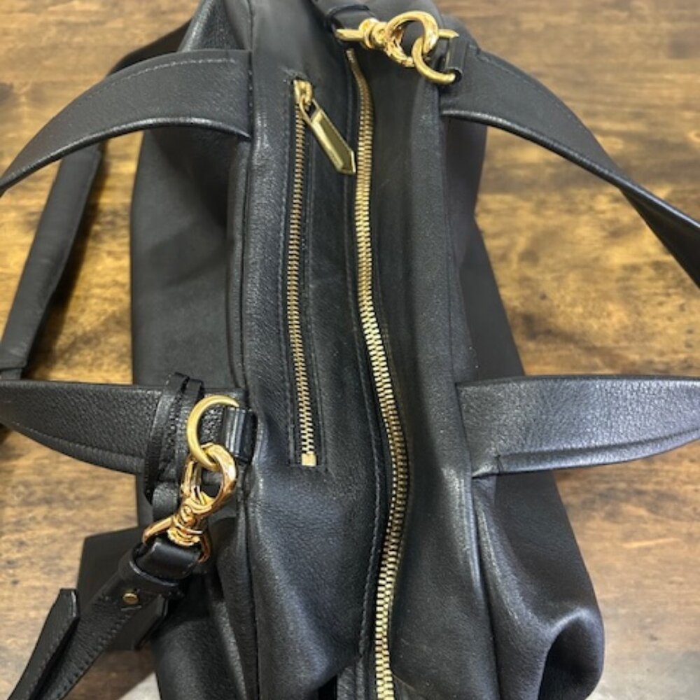 Reed Krakoff Leather Top Handle Black Bag - Picture 4 of 12